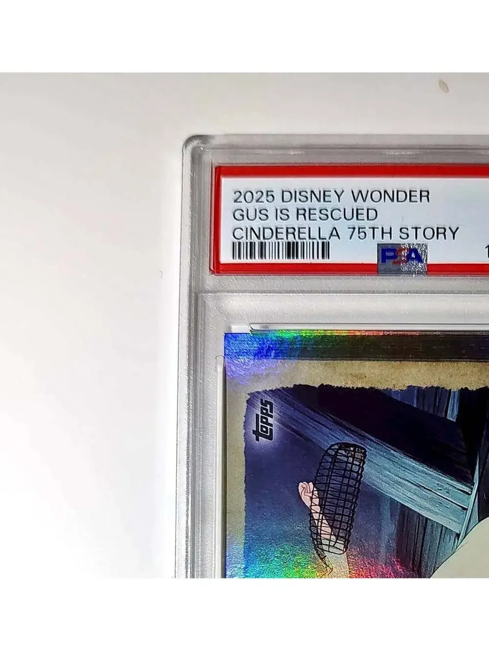Gus is rescued by Cinderella 2025 Topps Disney #C75-4 Cinderella PSA 10